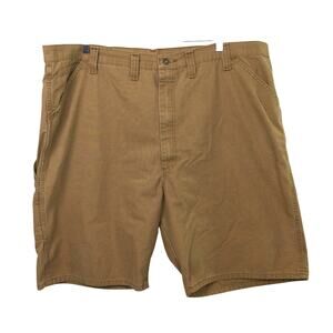 Wrangler Men's Utility Carpenter Flat Front Work Shorts Brown Size 46